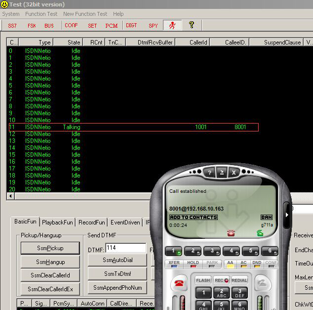 Extension 1001 in the Elastix System