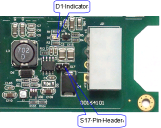 What purpose does the external power supply on the analog board serve?